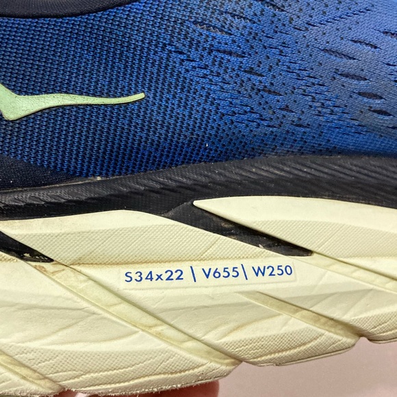 Hoka One One Men’s Size 13D Clifton 8 Blue - Picture 7 of 11